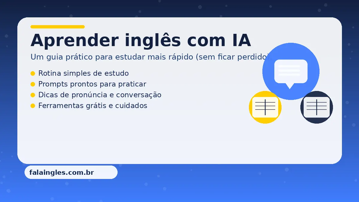 Aprender inglês com IA: guia prático para iniciantes