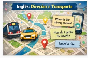 Frases em inglês para pedir direções e falar de transporte no Carnaval 2026