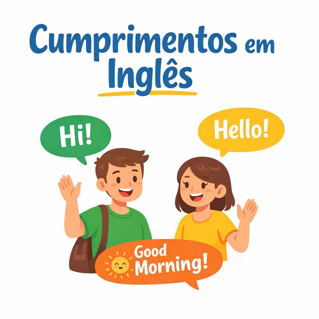 Cumprimentos em inglês greetings hi hello good morning