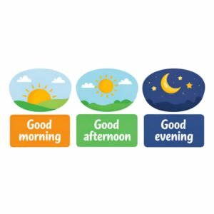 Good morning good afternoon good evening diferença em inglês